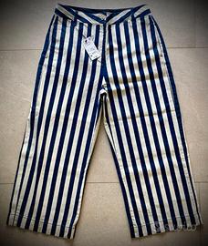PIOMBO Pantaloni Donna Cropped / Culotte a righe