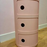 Comodino contenitore Kartell con 3 cassetti