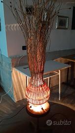 Lampada in vimini