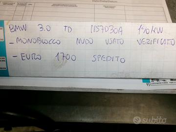 Monoblocco nudo usato verificato bmw 3.0 td
