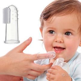 Spazzolino Dito Silicone Bambini Sicuro