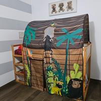 Letto Kura Ikea con tenda giungla