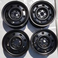 4 cerchi in lamiera da 15" originali Renault