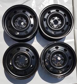 4 cerchi in lamiera da 15" originali Renault
