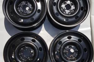 4 cerchi in lamiera da 15" originali Renault