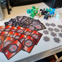 lotto 9 BAKUGAN palline trasformabili a scatto