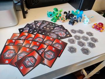 lotto 9 BAKUGAN palline trasformabili a scatto