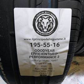2 GOMME 195 55 16 GOODYEAR A70497