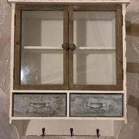 Vetrina/pensile shabby chic