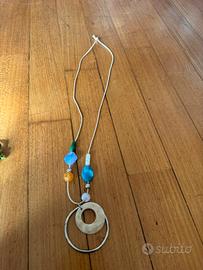 Collana lunga per donna con braccialetto