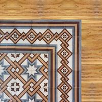 Pavimentazione in legno e cementine