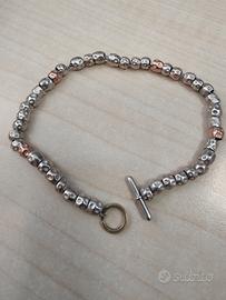 bracciale dodo con 4 pepite oro rosa