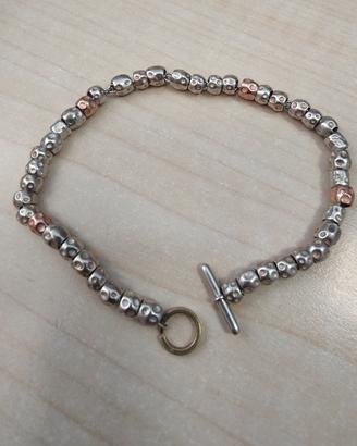 bracciale dodo con 4 pepite oro rosa