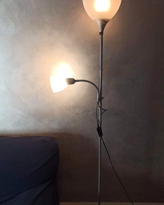 Lampada piantana 2 luci (una orientabile)