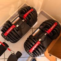 Manubri con peso intercambiabile 2.5/24 kg + panca