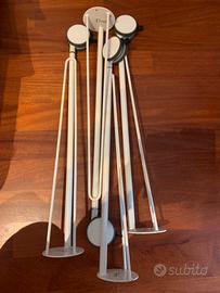 Gamba per tavolo con rotella