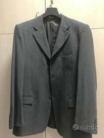 Abito uomo tg 56 fresco lana grigio
