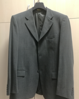 Abito uomo tg 56 fresco lana grigio