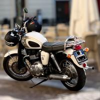 Triumph Bonneville T100 Fusion white / Aurum gold
