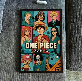 Quadro + Cornice formato A4 ONE PIECE cartoon
