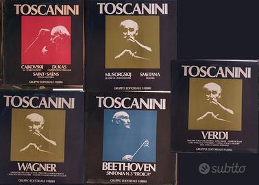 5 Vinili LP Collana "Toscanini" Fabbri Editori '80