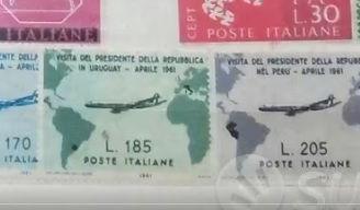 Collezione francobolli Repubblica con Gronchi