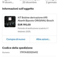 bobine 695 biposto abarth