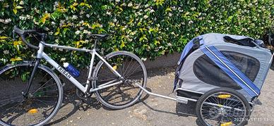 Carrellino bici per cane piccola e media taglia