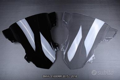 Parabrezza Doppia Bolla Per BMW S1000RR 2009-2014, Cupolino In PC Trasparente