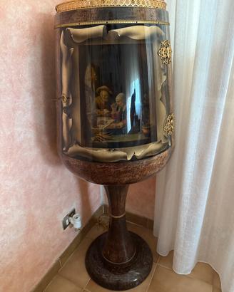 Mobile Bar Vintage a calice in legno specchi
