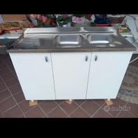 Lavabo cucina 2 vasche con mobile