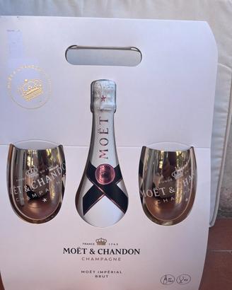 Moet & Chandon Champagne Brut Rose Con Calici