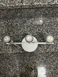 Lampadario muro con 3 luci