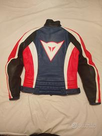 Giacca moto in pelle da donna Dainese taglia 42