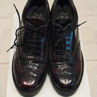 inglesine con tacchetto - taglia 37 - bordeaux