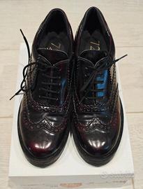 inglesine con tacchetto - taglia 37 - bordeaux