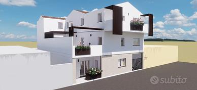 Nuovo quadrivano con ampia terrazza a livello