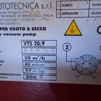 Pompa x vuoto a secco