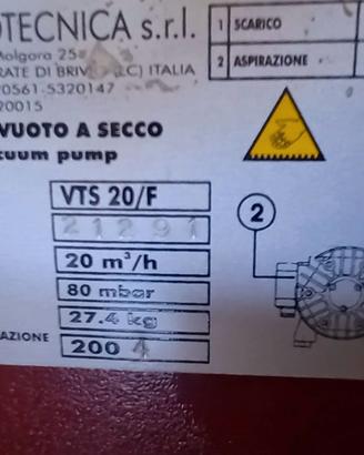Pompa x vuoto a secco