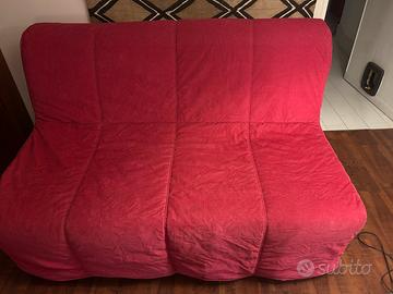 Fodera divano letto ikea lycksele, rosa intenso fu
