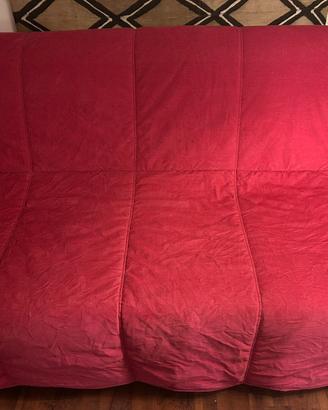 Fodera divano letto ikea lycksele, rosa intenso fu