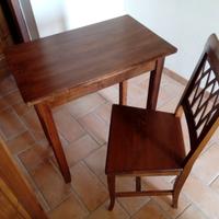4 scrivanie in legno 74x46 stile rustico
