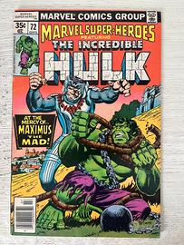 The Incredible Hulk n. 72 - Marvel Comics - 1978