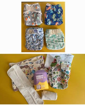 Kit di prova 6 pannolini lavabili, accessori7–18kg
