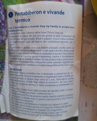 Portabiberon e vivande termico