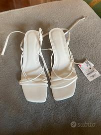 Sandali bianchi Bershka tg 41