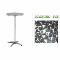 R60 A/H110 - Tavolo alto alluminio