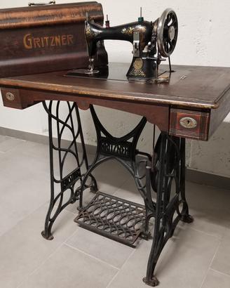 Antica macchina cucire Gritzner del 1908