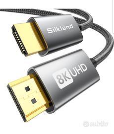 Cavo HDMI 2.1 Silkland 10 metri eARC 48Gbps nuovo