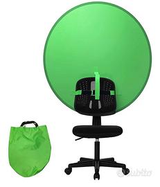Schermo verde telo rotondo 